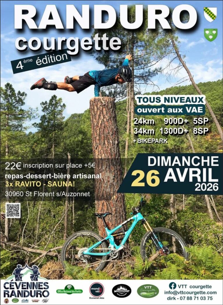 randonnée vtt enduro sans chrono randuro courgette 26 avril